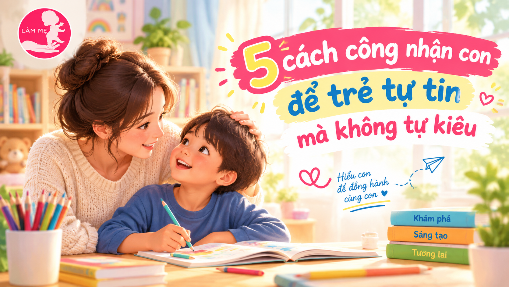 5 cách công nhận con giúp trẻ tự tin mà không tự kiêu